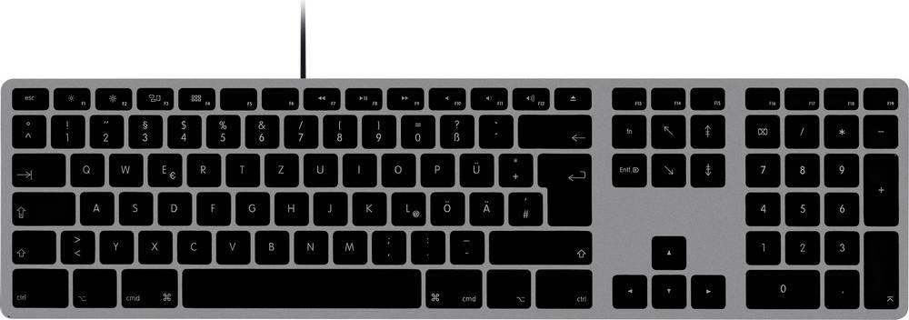 Matias FK316CB-DE Wired USB-C Keyboard for Mac - Space Gray -