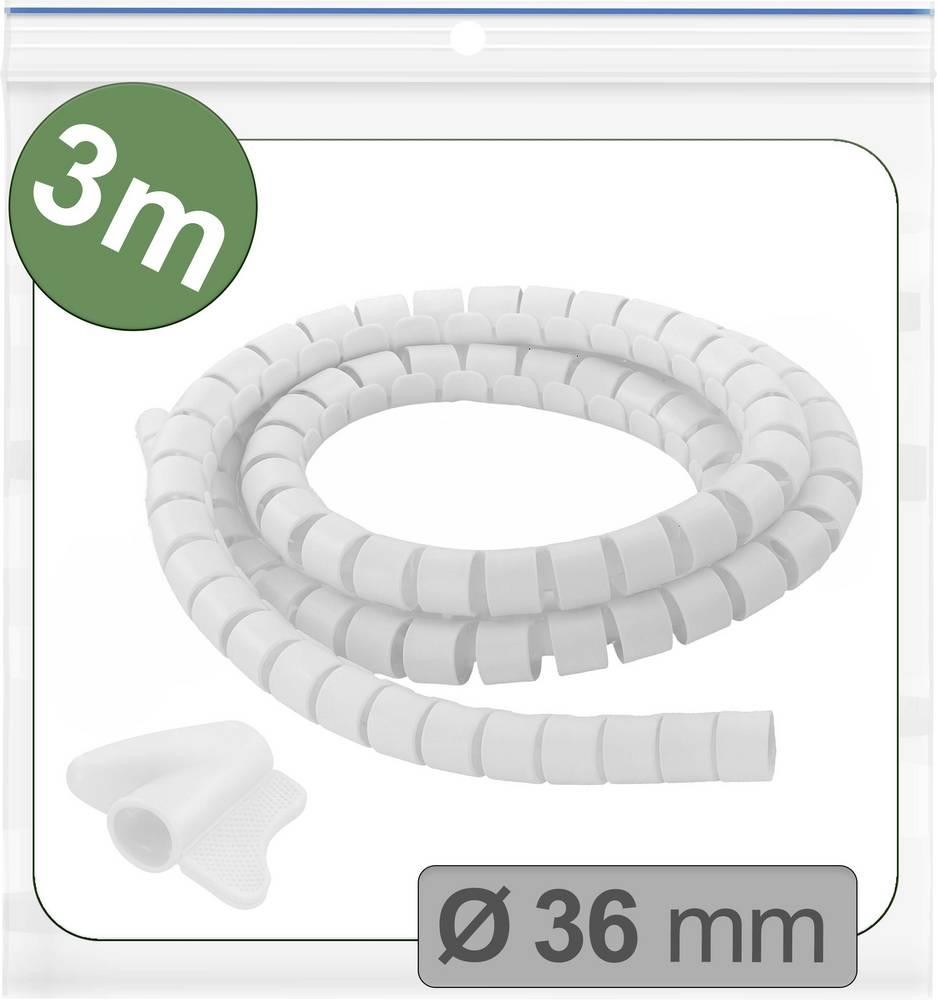 Quadrios 25CA748 25CA748 Kabelschlauch 36mm (max) Weiß 3m