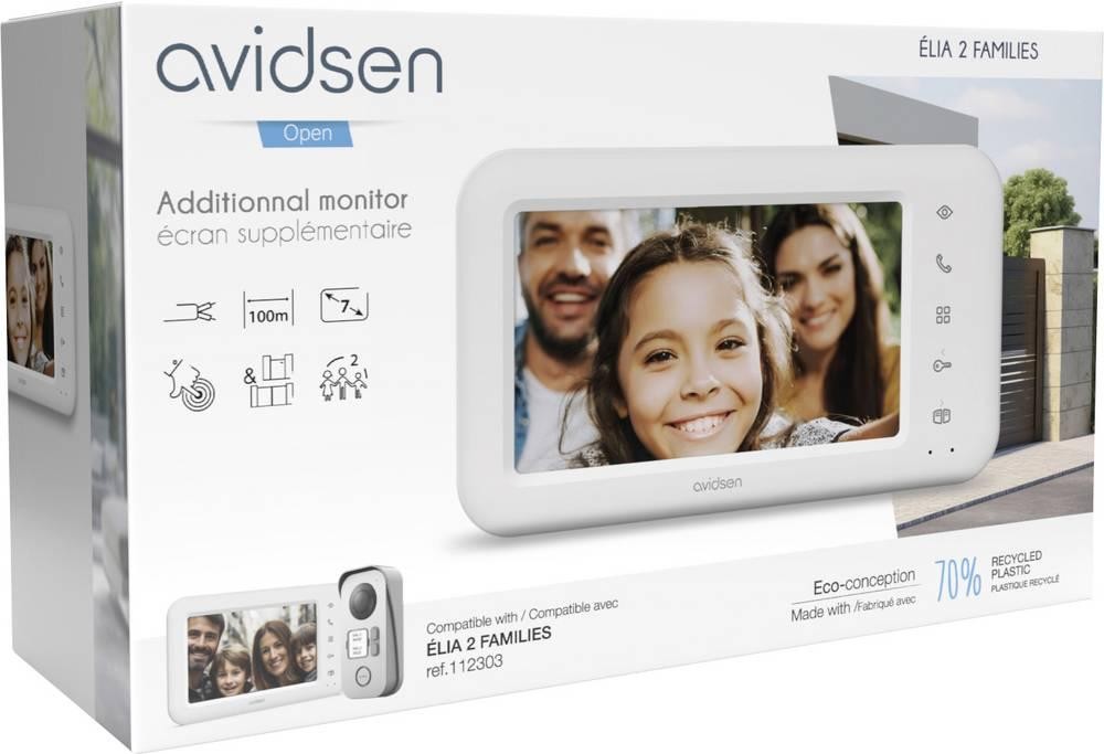 Avidsen Zweifamilien-Set Kabelgebunden Zusatz-Monitor white