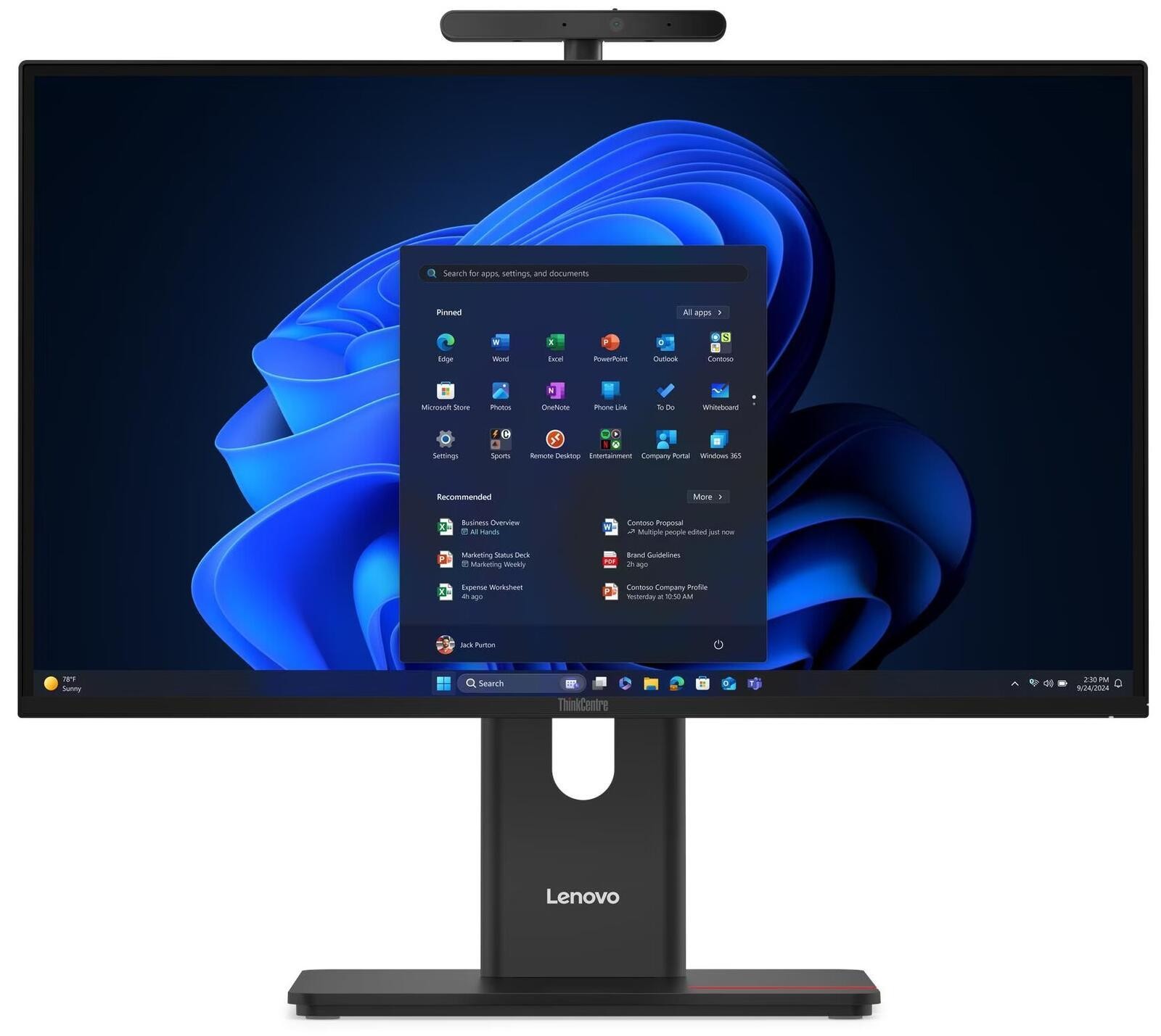 Lenovo ThinkCentre M90a Gen 6 Intel Core Ultra 7 265 60,5 cm (23.8")