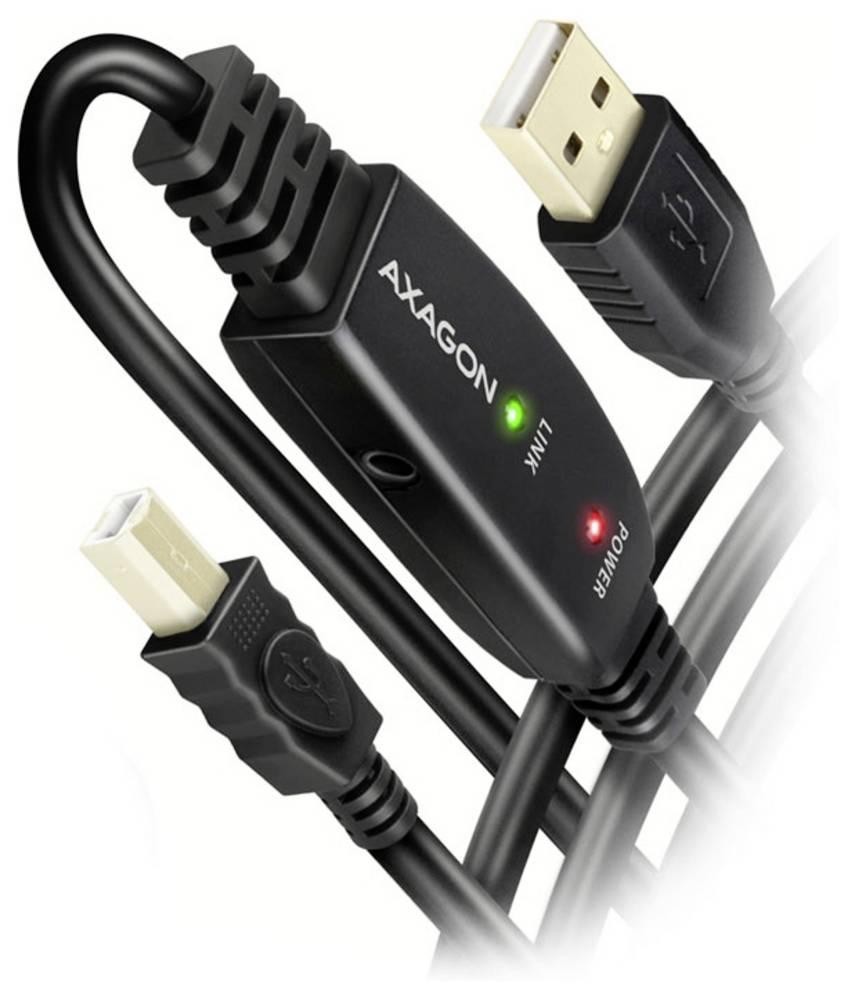 Axagon ADR-220B USB 2.0 A-M -> B-M active connecting/repeater cable