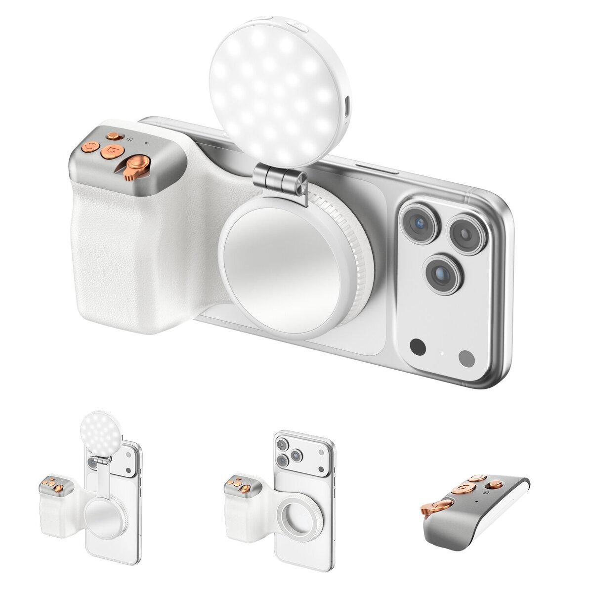 4smarts MagnetSmartphoneKameragriff mit FillLight&Fernauslöser -