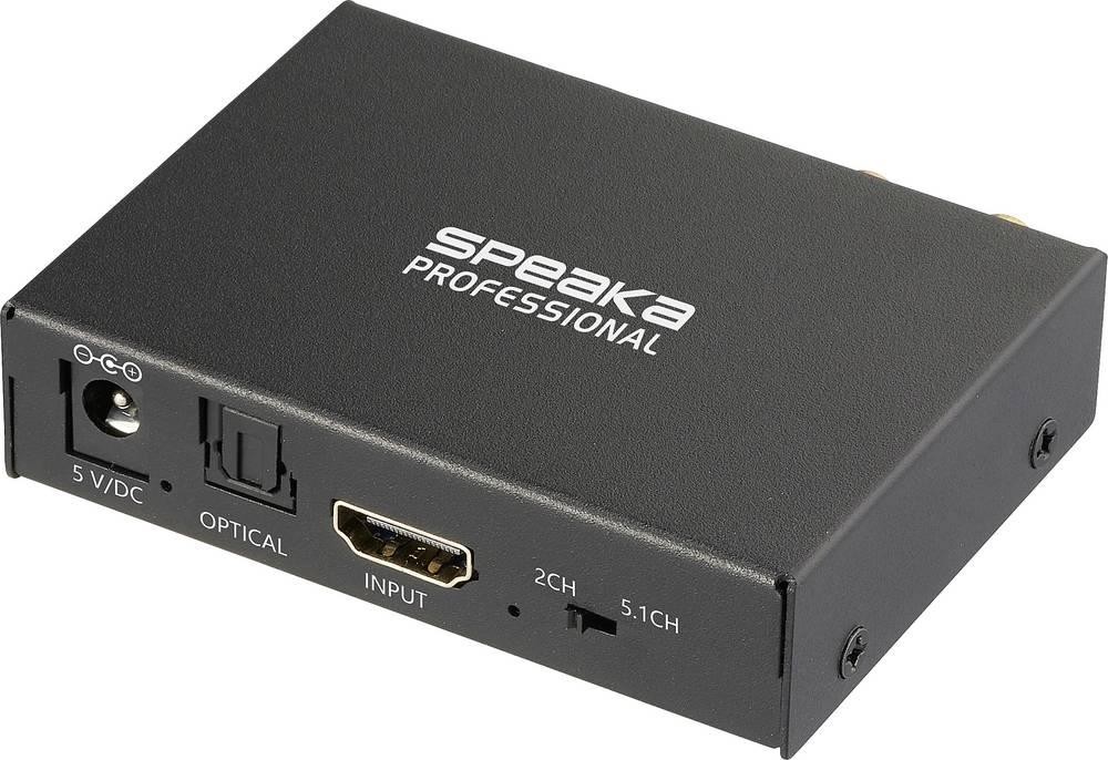 SpeaKa Professional SP-HDS-300 2 Port HDMI-Splitter Ultra HD-fähig,