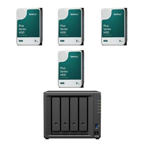 Synology DiskStation DS425+ 4 Einschübe NAS-Server Leergehäuse + 32