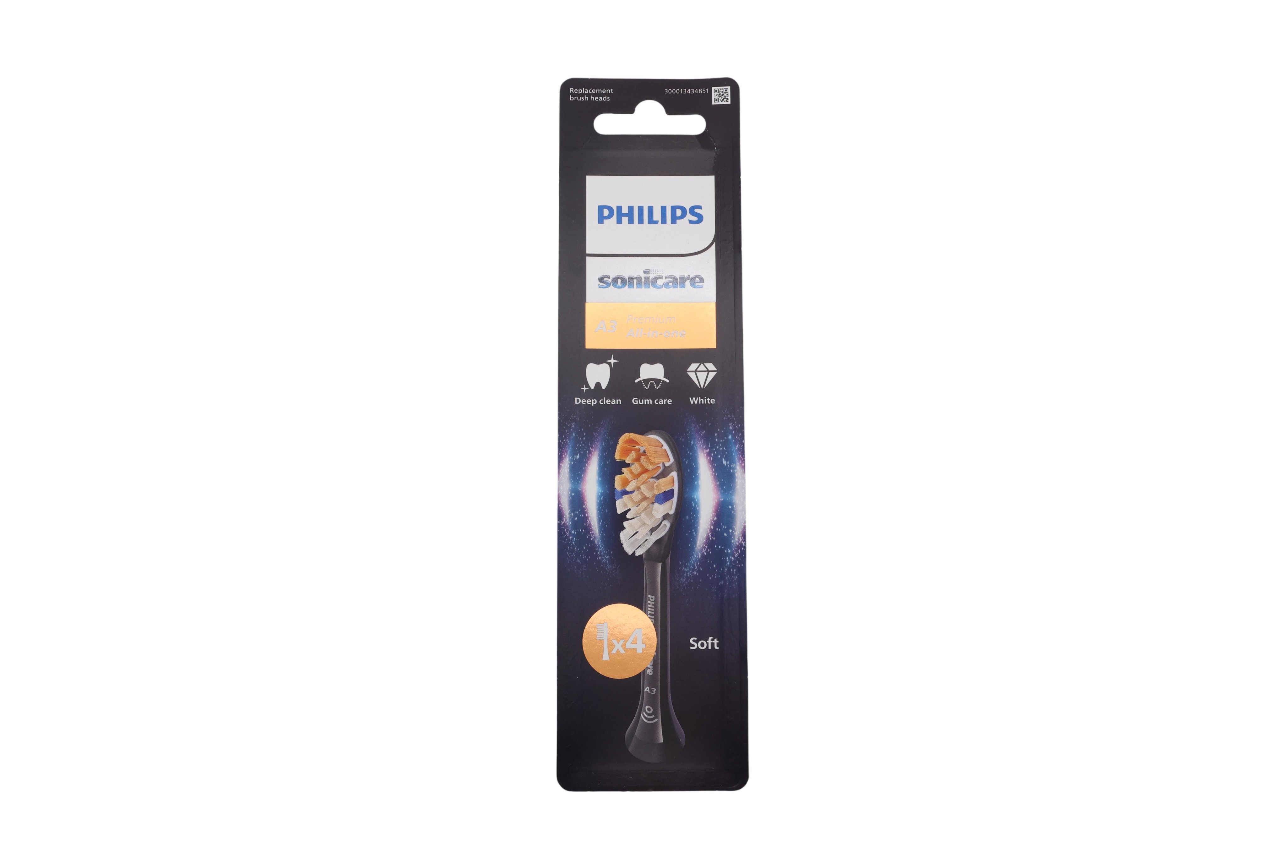 Philips Premium All-in-One HX9094/88 4 pack brush heads - Philips