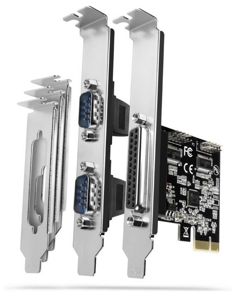 Axagon PCEA-PSN PCIe - 1x paralel & 2x serial port 250 kbps adapter w.