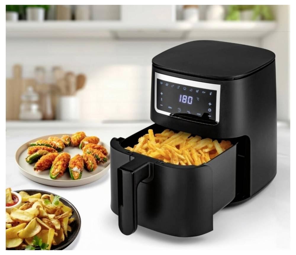 GourmetMaxx hot air-Fritteuse Digital 4l 1300W black matt hot air-