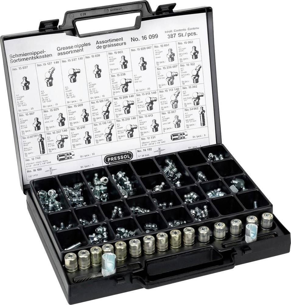 Pressol Schmiernippel-Sortimentskasten 387 piece 215mm 1 pc(s)