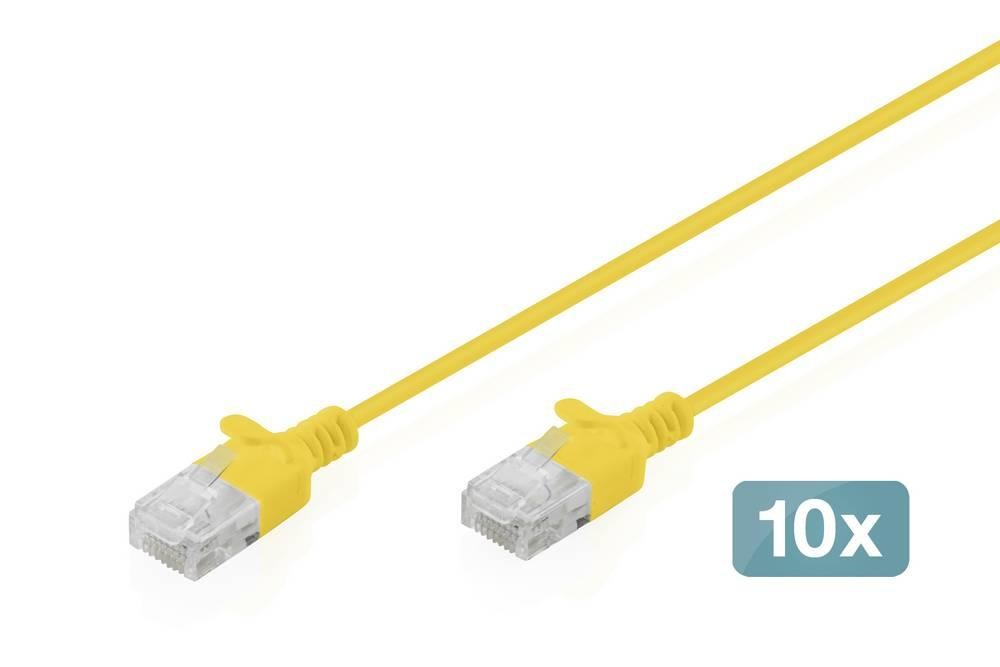 Digitus DK-1618-020S-Y-10 RJ45 Patchkabel CAT 6 U/UTP 2m Gelb 1St.