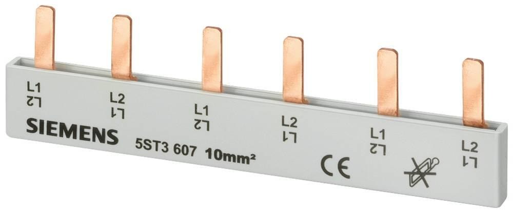 Siemens 5ST3606 Stiftsammelschiene, 10mm2 Anschluss: 2x 2-phasig berü