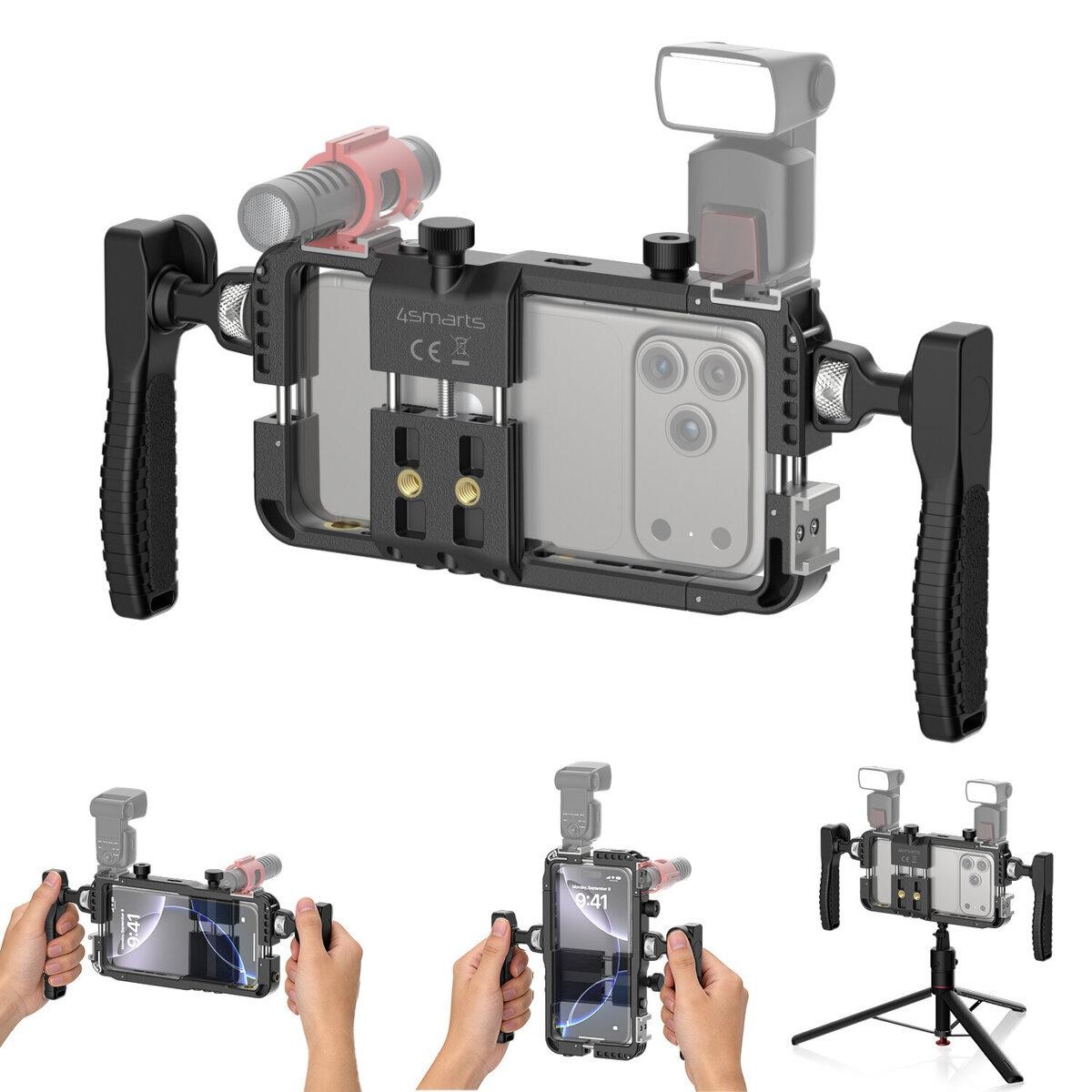 4smarts Universelles Smartphone-Video-Rig/Fernauslöser,noir