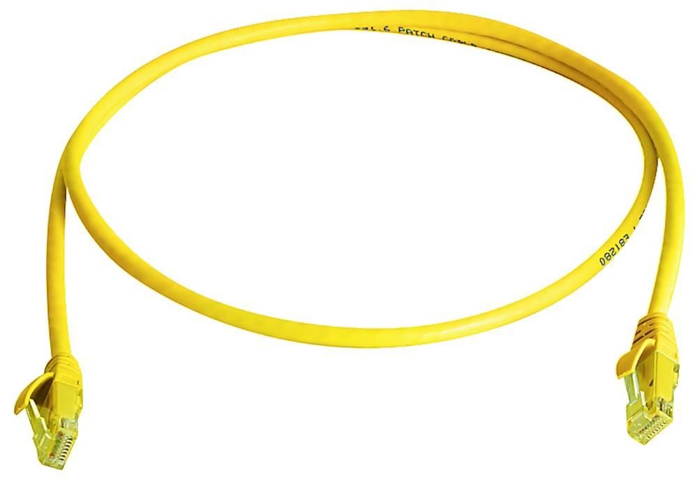 Telegärtner 100009282 RJ45 Patchkabel CAT 6 25.0m Gelb Flammwidrig,
