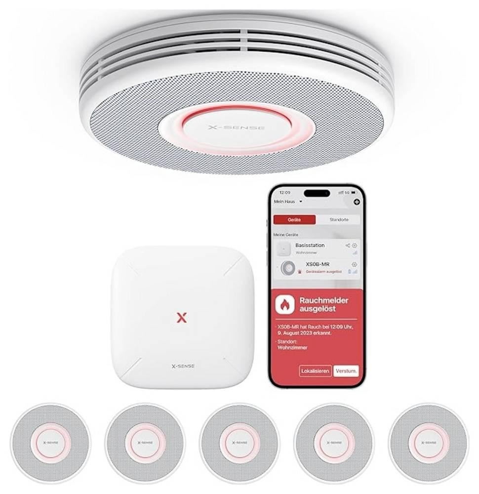 X-Sense XS0B-MR61 Smoke Detector (B x H x T) 90 x 90 x 26.5mm