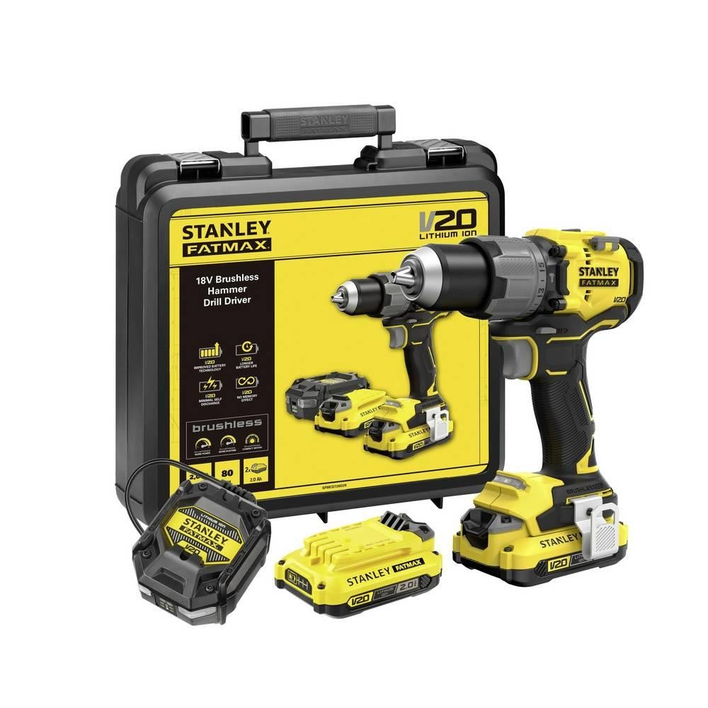 STANLEY V 20 SFMCD726D2K-QW Akku-Schlagbohrschrauber 18V Anzahl