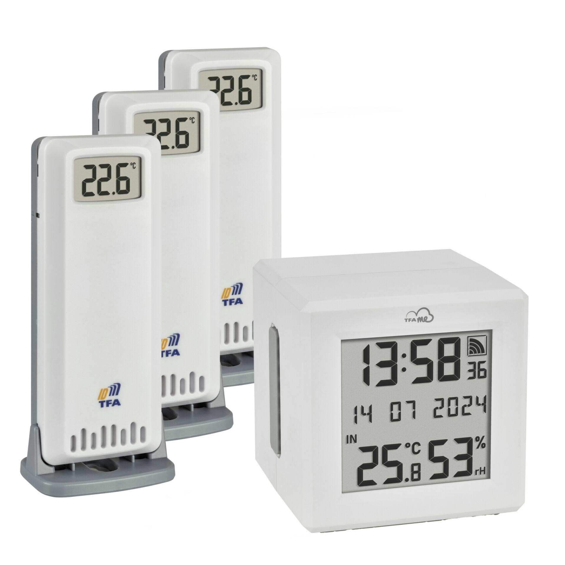 TFA Dostmann TFA.me Starter Set Funk-Thermo-/Hygrometer white 35.8113.