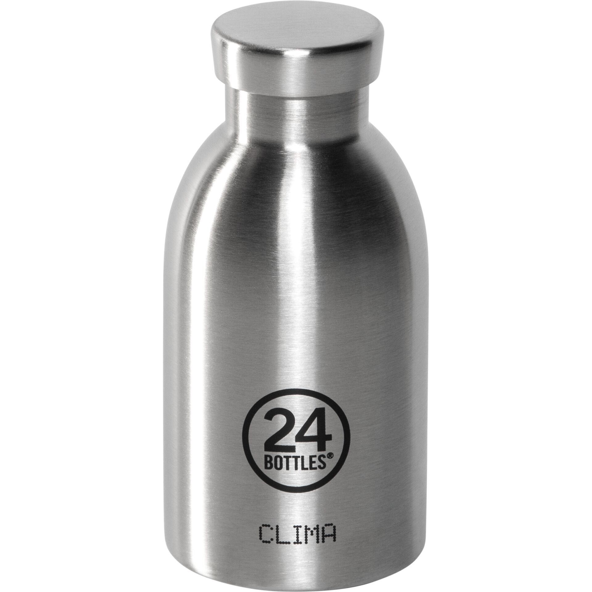 24Bottles Clima Bottle Brushed Steel, 330 ml