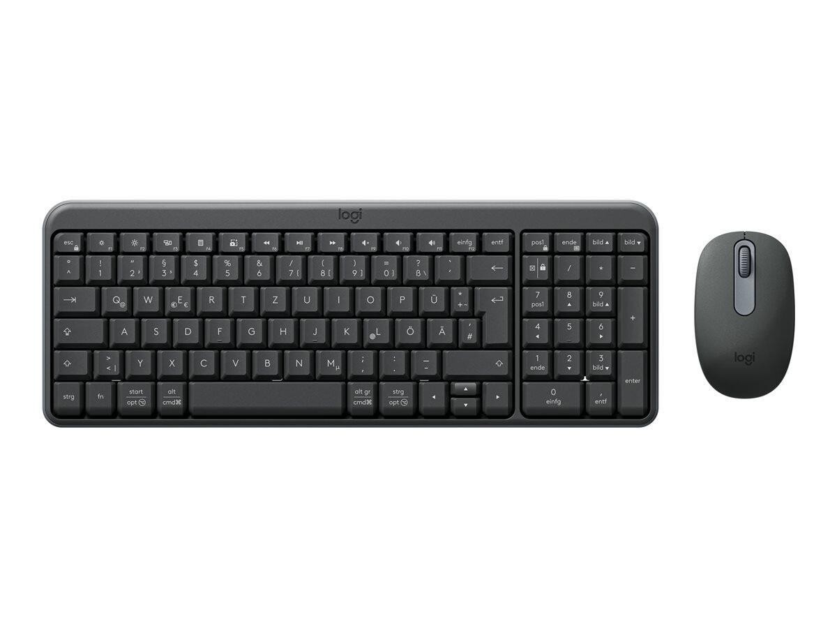Logitech MK250 Cordless Desktop Grafit Tastatur Set kabellos DE