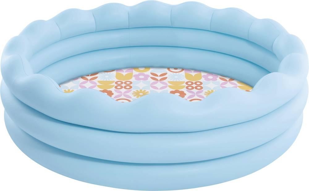 Intex Der hellblaue Wavy Edge Pool mit gewelltem Rand und Retro-