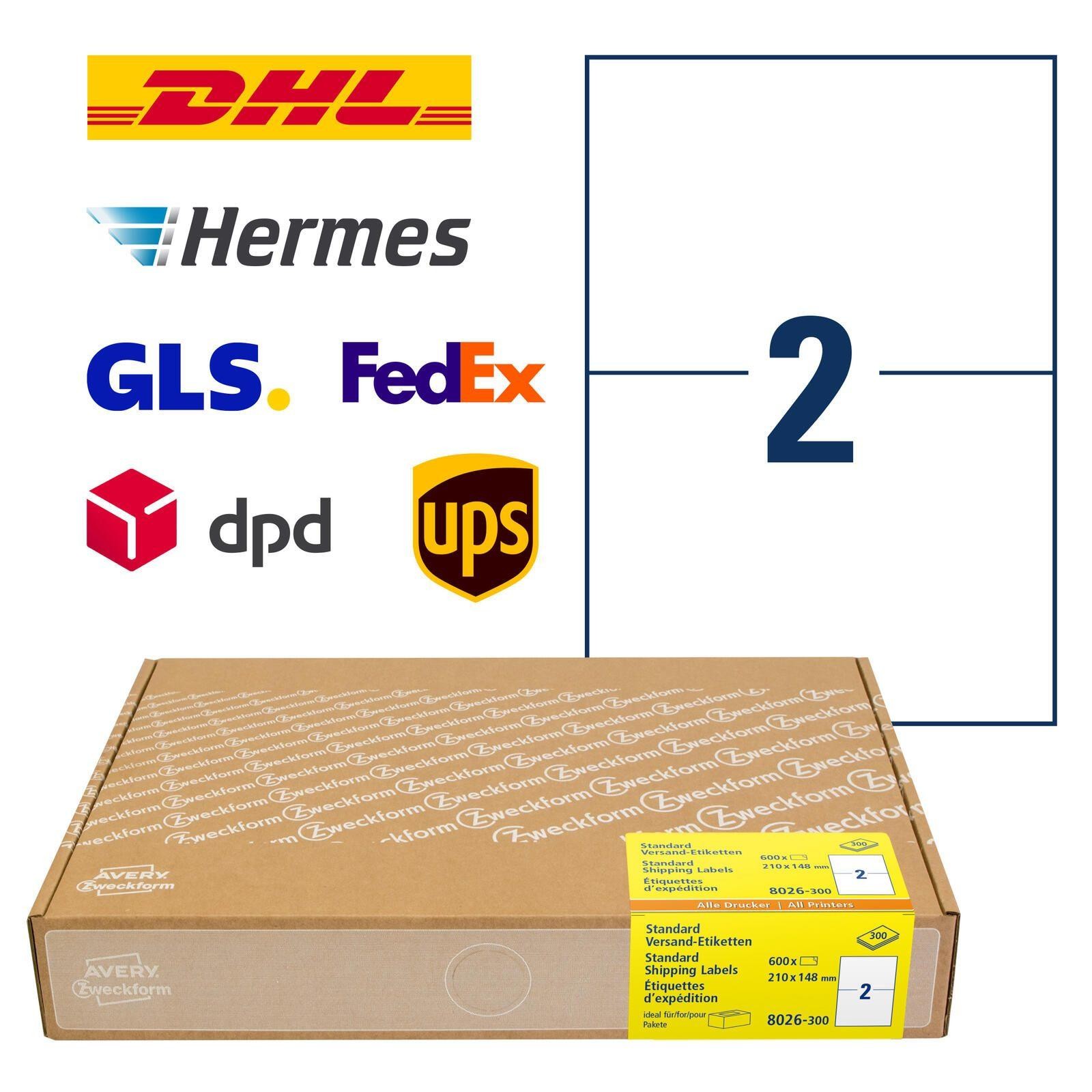 Avery-Zweckform 8026-300 Versand-Etiketten 210 x 148mm paper white