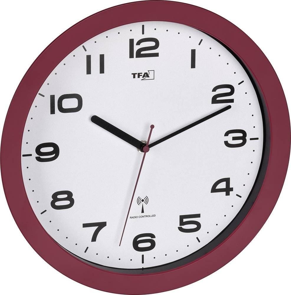 TFA Dostmann 60.3554.06 Funk Wanduhr 50mm x 320mm Blau Leisegang-
