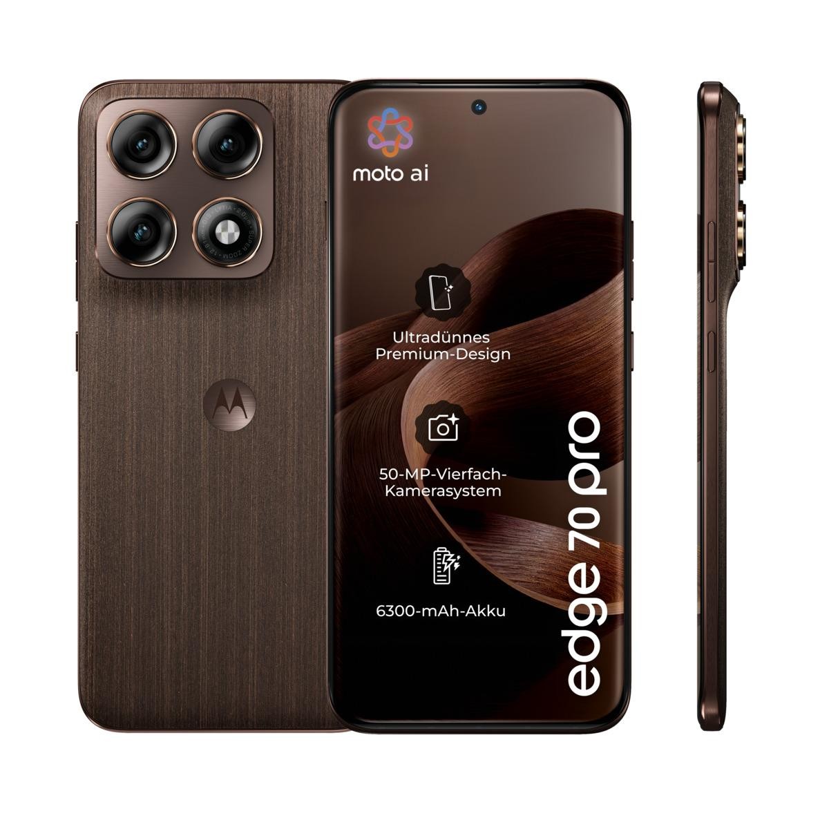 Motorola Edge 70 Pro (8-256 GB) Chicory Coffee ohne Simlock, ohne