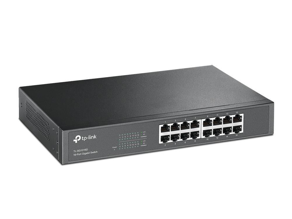 TP-Link TL-SG1016D(UN) network switch Unmanaged L2 Gigabit Ethernet (