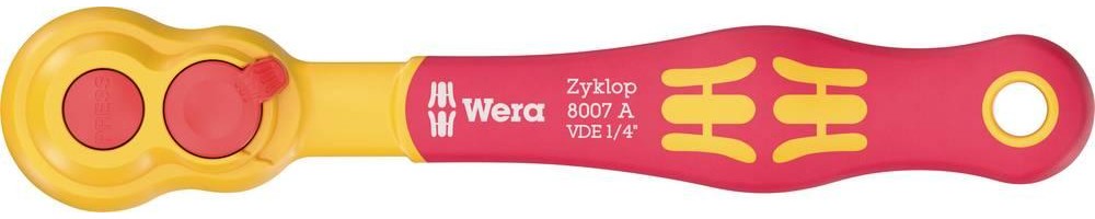Wera 8007A VDE 05004866001 Zyklop-Knarre 1/4\ (6.3 mm) 150mm