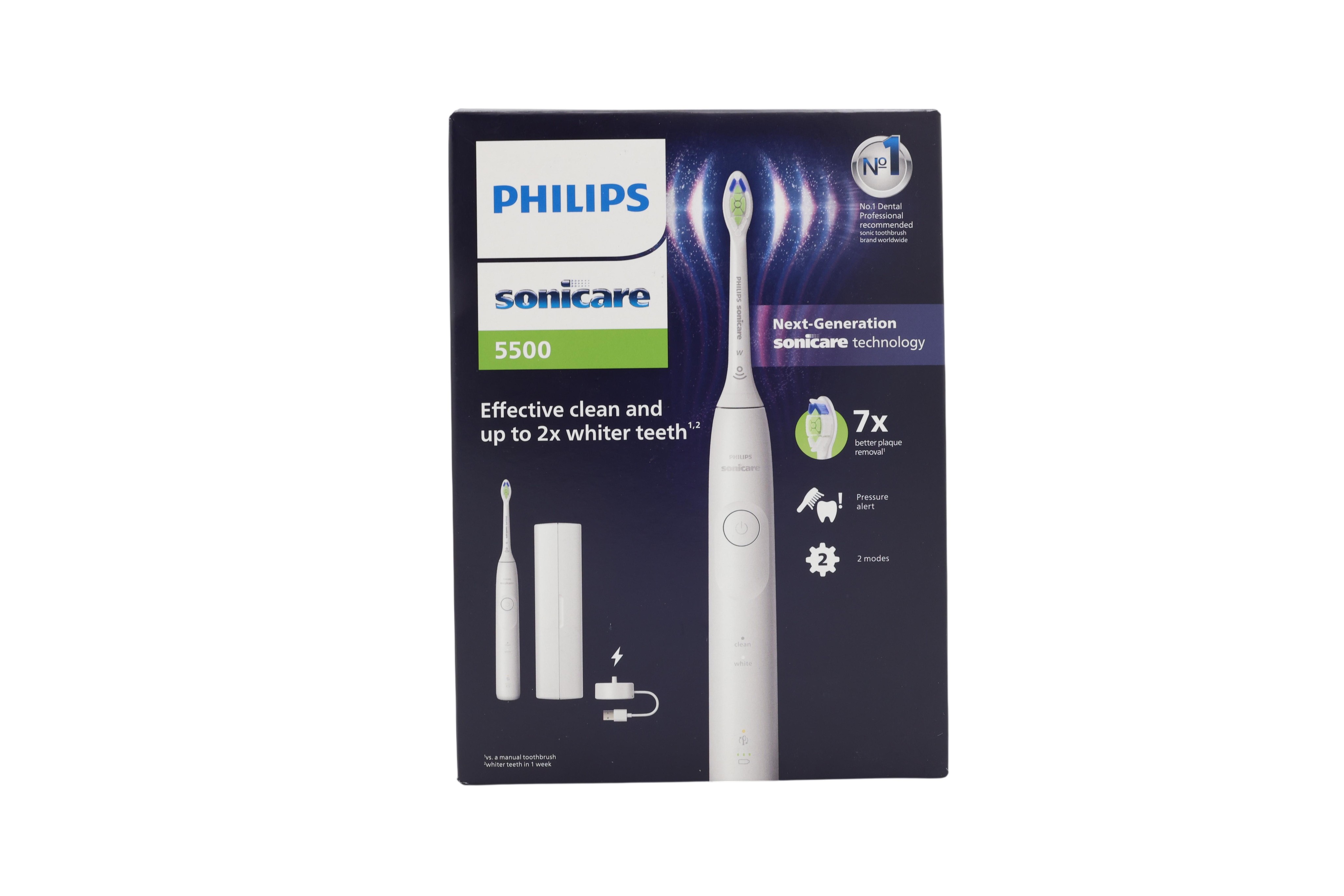 Philips HX7110/02 Sonicare 5500 elektrische Zahnbürste, weiß