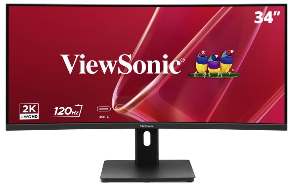 Viewsonic VA 34 UWQHD Curved Monitor with KVM Switch - Viewsonic