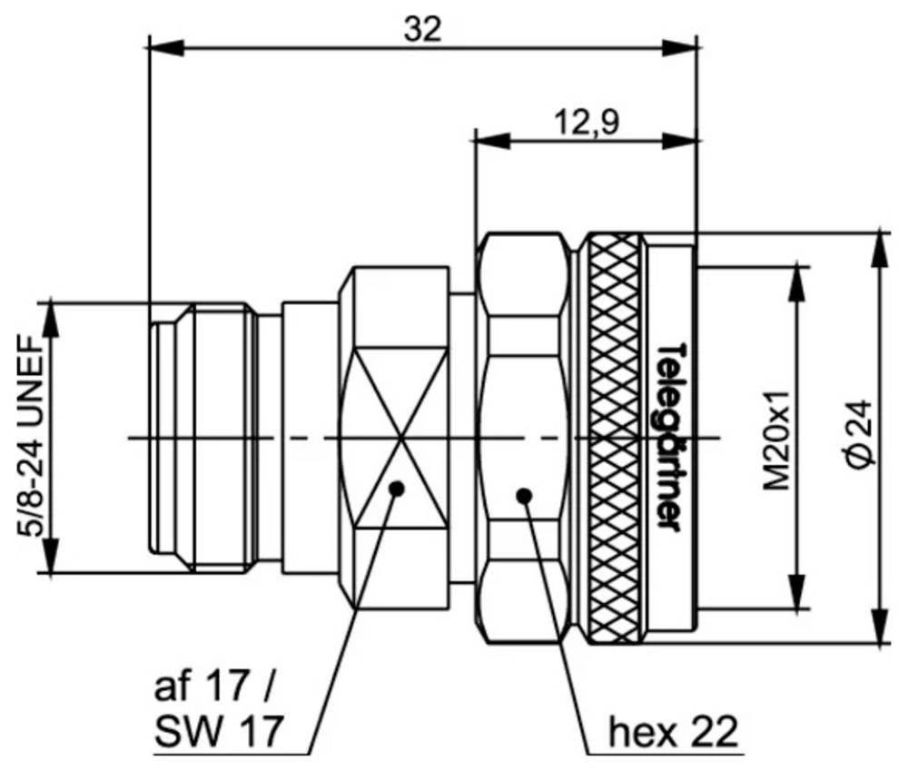 Telegärtner 100024190 100024190 N-adaptateur - 1 pc(s)