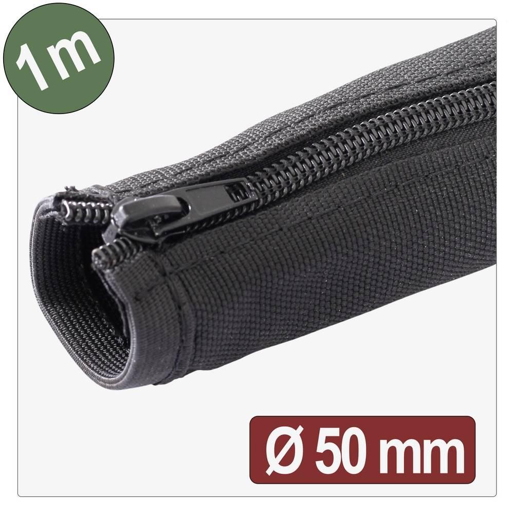 Quadrios 25CA764 25CA764 Geflechtschlauch black Polyester 1m 50mm (