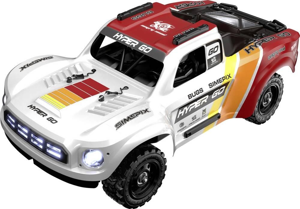 MJX Weiß-Rot Brushless 1:14 RC Modellauto Elektro Short Course