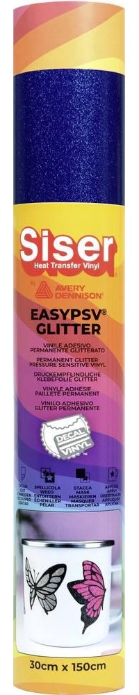 Siser self-adhesivee Glitzerfoil Marineblau