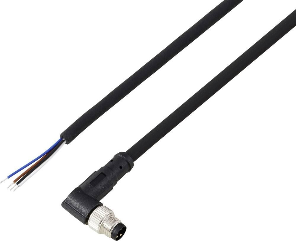 TRU COMPONENTS TC-13751864 Anschlussleitung M8 x 1 Stecker, gewinkelt