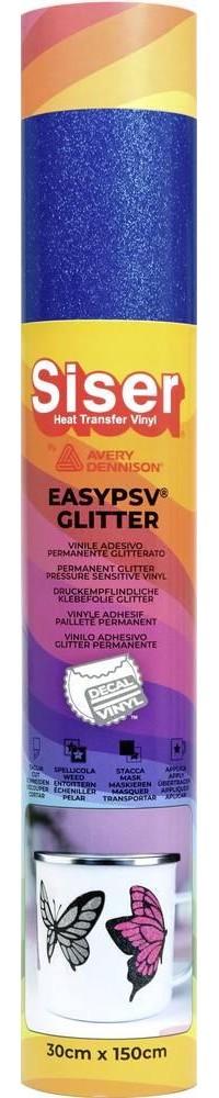 Siser self-adesivoe Glitzerpellicola blu