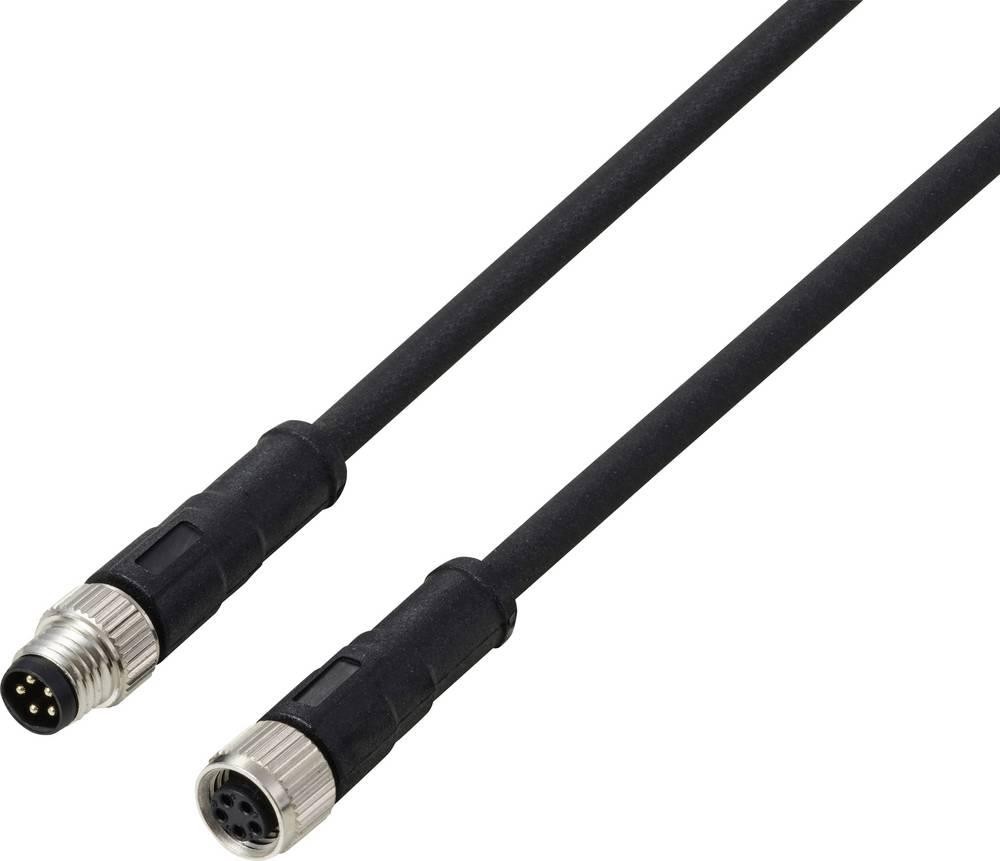 TRU COMPONENTS TC-13752008 Anschlussleitung M8 x 1 Stecker, gerade,