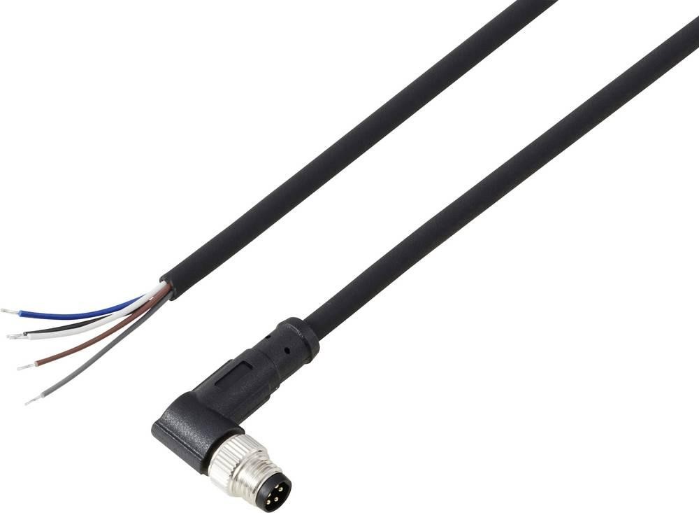 TRU COMPONENTS TC-13751880 Anschlussleitung M8 x 1 Stecker, gewinkelt