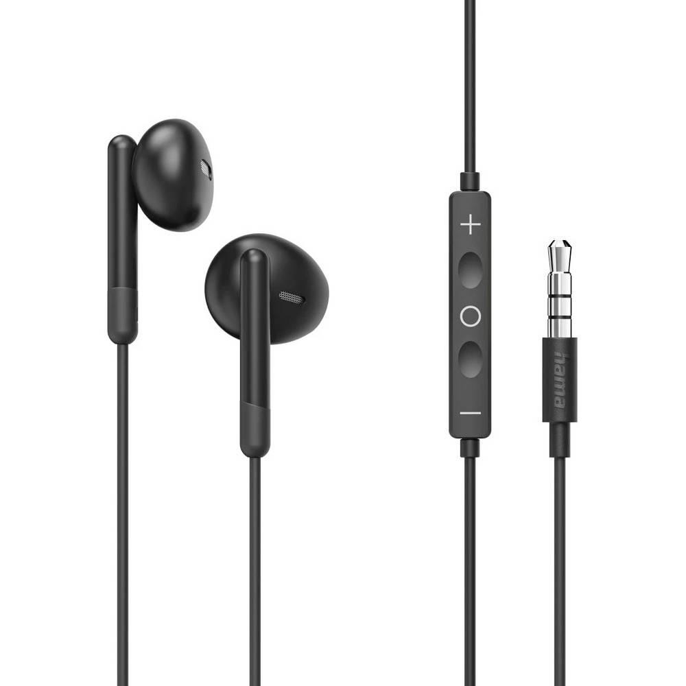 Hama Noble Headset Wired In-ear Calls/Music Black - Hama Noble, Wired,