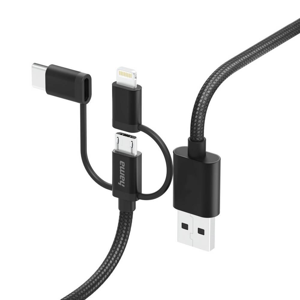 Hama USB-Kabel USB 2.0 USB-A Stecker, USB-C Stecker, Apple