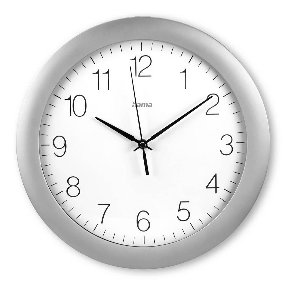 Hama 00185872 Funk Wanduhr 30cm x 300mm x 300mm x 52mm Silber