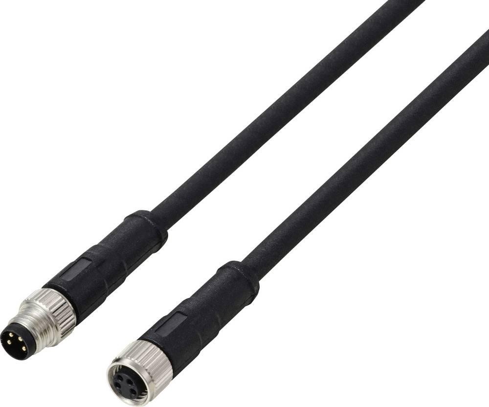 TRU COMPONENTS TC-13752004 Anschlussleitung M8 x 1 Stecker, gerade,