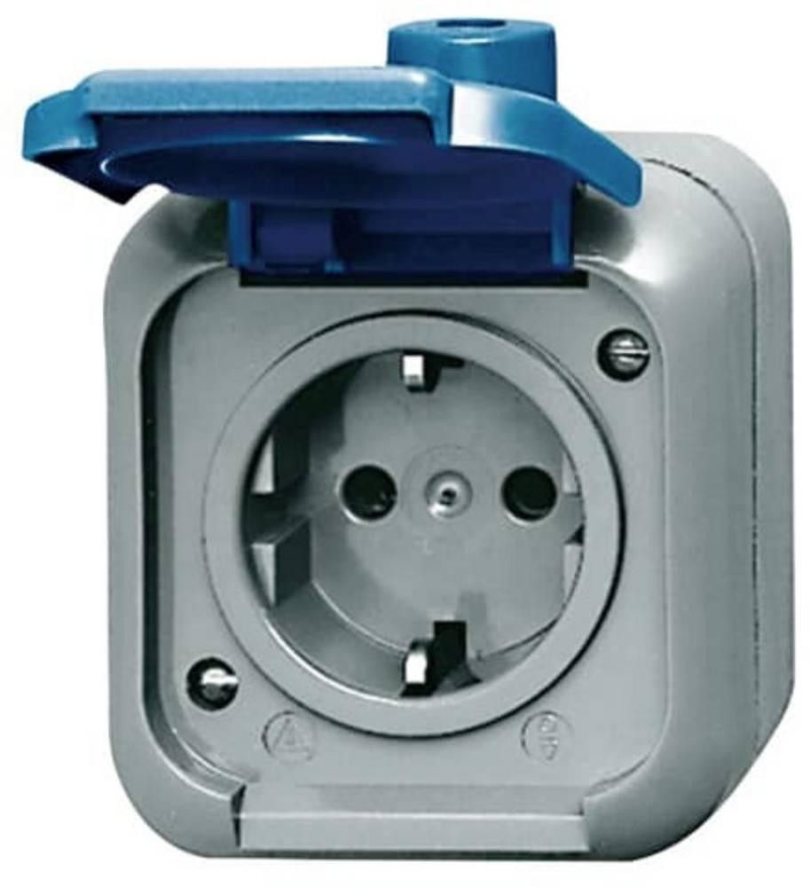ABB 2CKA002083A0368 Schutzkontakt-Steckdose IP44 Blau, Enzianblau (