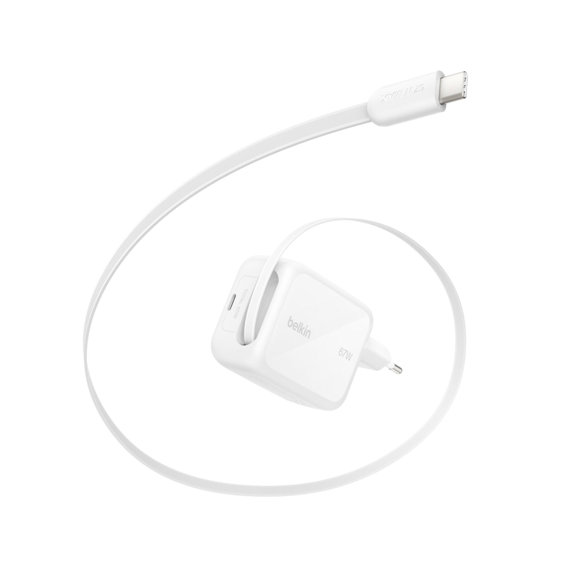 Belkin BoostCharge Pro 67W Dual GaN-Ladegerät, white