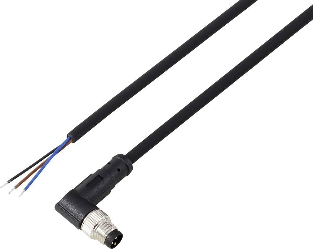 TRU COMPONENTS TC-13751852 Anschlussleitung M8 x 1 Stecker, gewinkelt