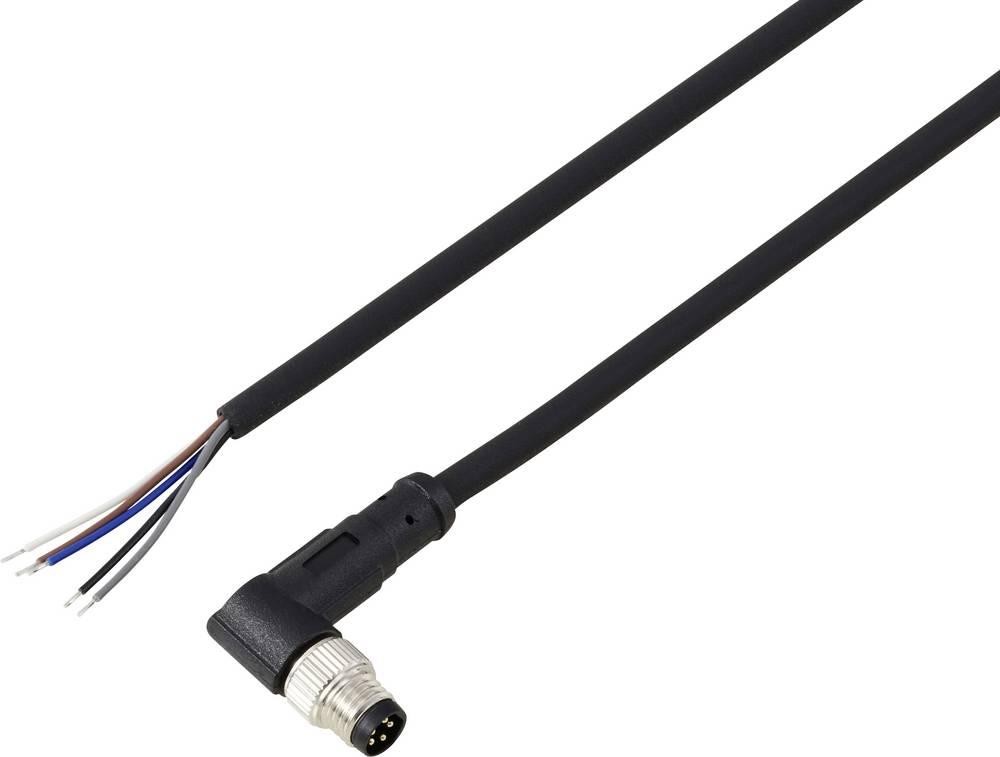 TRU COMPONENTS TC-13751876 Anschlussleitung M8 x 1 Stecker, gewinkelt