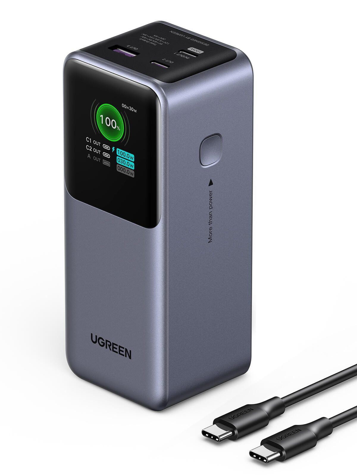 Ugreen 20000mAh 130W Fast Charging Powerbank Lithium Grey - Ugreen