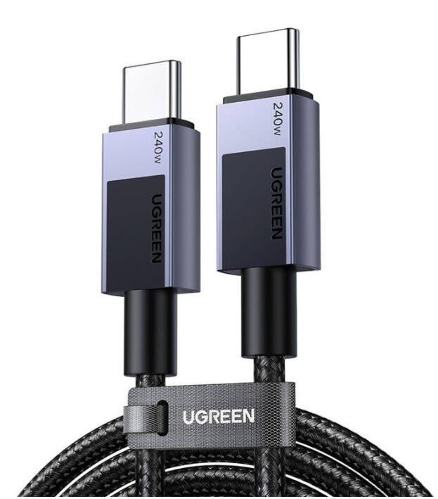 Ugreen 45068 USB cable 2 m USB C 0.48 Gbit/s 240 W Black, Grey -