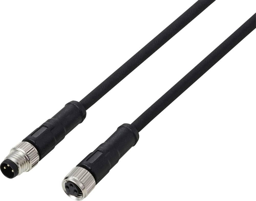 TRU COMPONENTS TC-13751996 Anschlussleitung M8 x 1 Stecker, gerade,