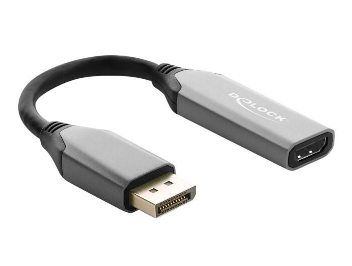 DELOCK Aktiver DisplayPort 1.4 > HDMI Adapter 8K HDR Funkt.