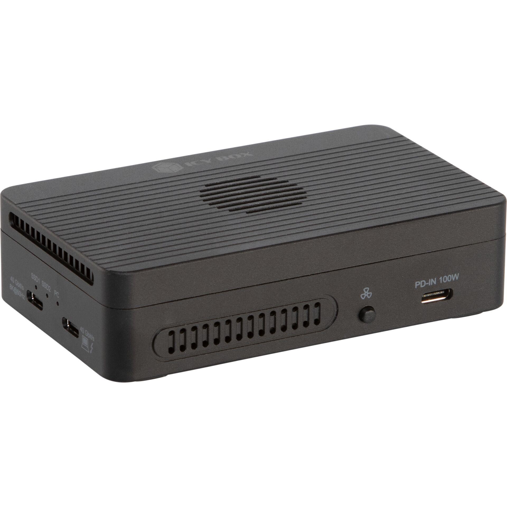 ICY BOX Heart RAID 2818 RAID & DockingStation for 2x M.2 NVMe SSD -